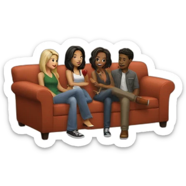 Friends central perk sticker
