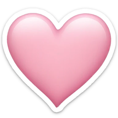 Baby pink heart sticker