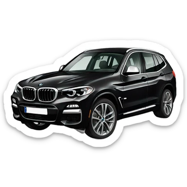 black BMW x3 sticker