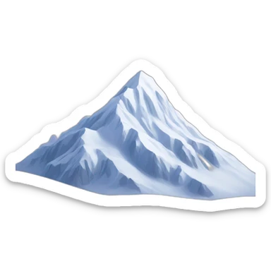 snow mountain sticker
