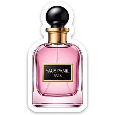 Isolated, ysl Mon Paris Eau de Parfum sticker
