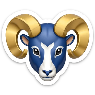 Los Angeles rams nfl logo sticker