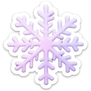 pastel pink snowflake  sticker