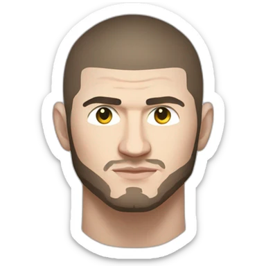 khabib nurmagomedov mma fighter sticker