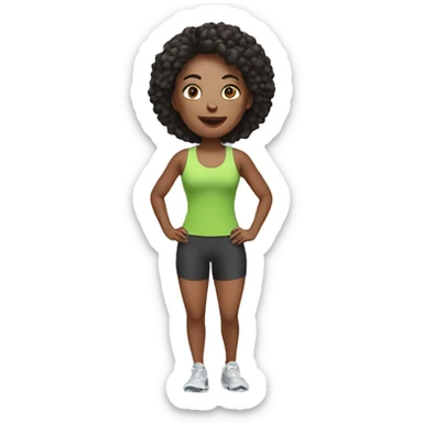 ACTIVE woman sticker