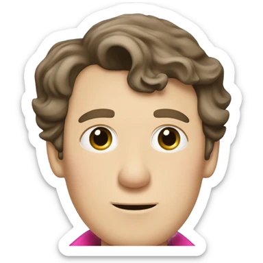 Benedict Cumberbatch-like Sherlock Holmes all in the pink suit  sticker