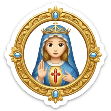 ave maria's emblem  sticker