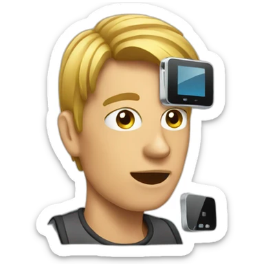 phone addiction sticker