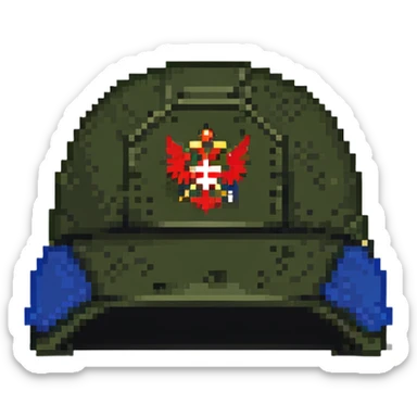 Russian military helmet sticker