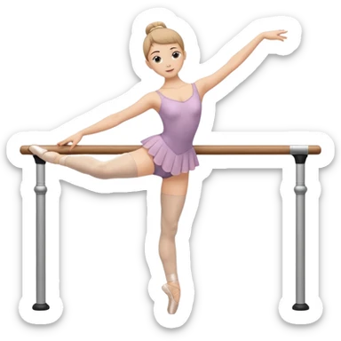 ballet barre, classic studio setting sticker