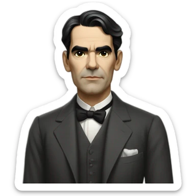 Realist federico garcia lorca sticker