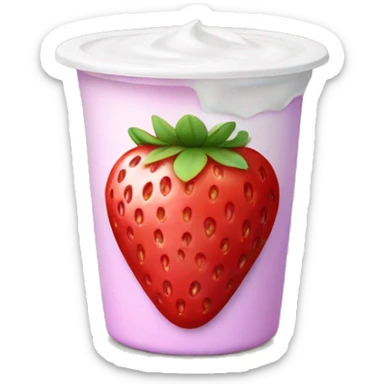 Strawberry yogurt  sticker