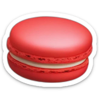 macaron with colors of ladybug sticker