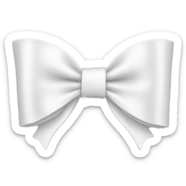 bow white sticker