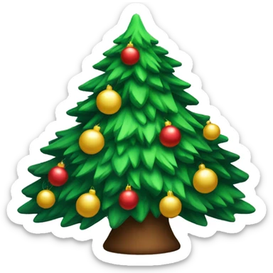 Christmas tree sticker