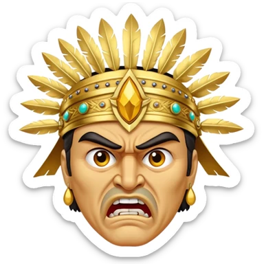 señor de sipan molesto sticker