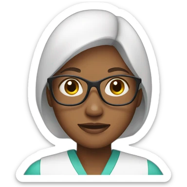 Woman Health Worker sticker