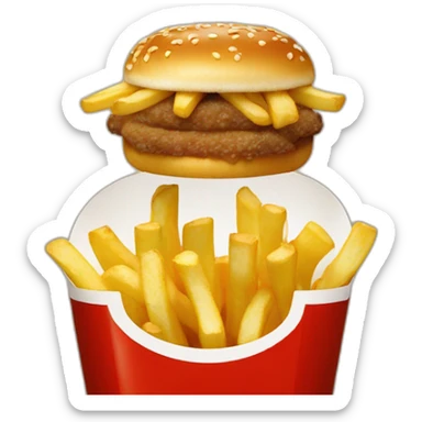 frites du Mac Donalds sticker
