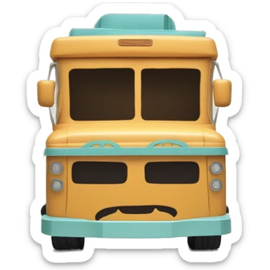 Papercraft Scooby Doo’s mystery step van sticker