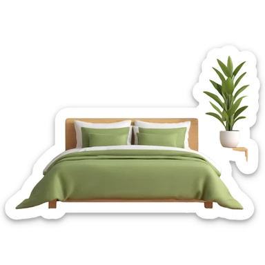 olive green bedroom plants with frames sticker