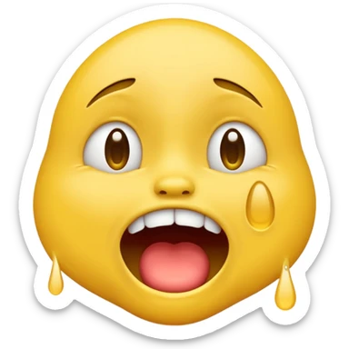 ugliest crying laughing emoji  sticker