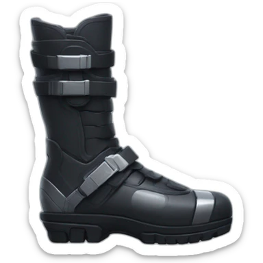 futuristic Anti-Matter dark armored boots sticker