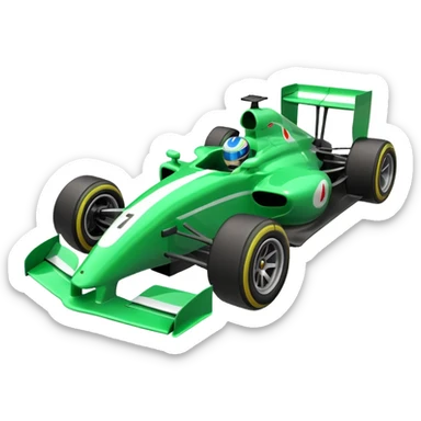 formula 1 green sticker