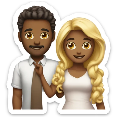 Lovely couple sticker