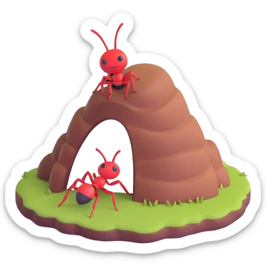 ant hill sticker