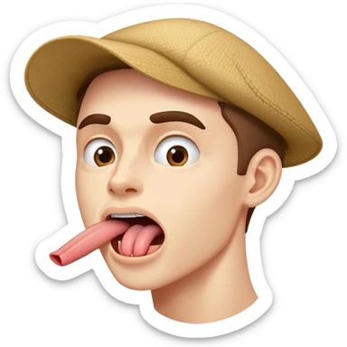 A person with proper tongue posture, jawline emphasized, mewing technique, face profile showing tongue pressed to roof of mouth sticker