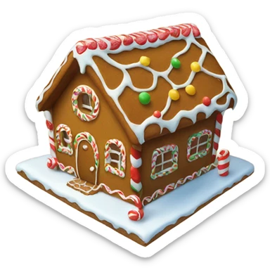 gingerbread house sticker