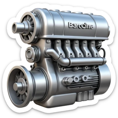 create an emoji of Barcengine is the superpower name The engine that keeps everything moving sticker