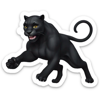 black panther  sticker