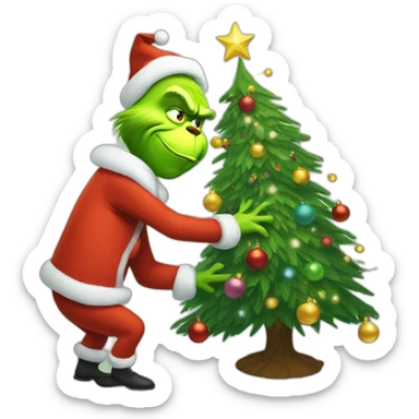 grinch-stealing-christmas-tree sticker