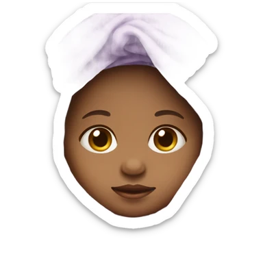 Baby girl wrapped in purple swaddle sticker