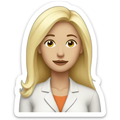 Tired white blonde working mother after commute sticker