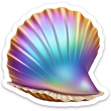 Beach shell sticker