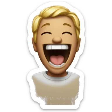 laughing hard emoji  sticker