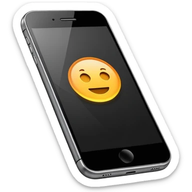 smartphone en estilo minimalista sticker