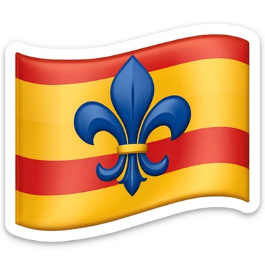 Drapeau de la région du Var 83 en France: composé de cette manière : 🟥🟥🟥🟥🟥🟥🟥
🟨🟨🔵🔵🔵🟨🟨
🟨🟨🔵⚜️🔵🟨🟨
🟨🟨🔵🔵🔵🟨🟨
🟨🟨🟨🟨🟨🟨🟨 sticker