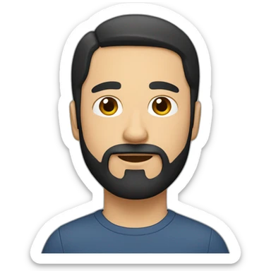 caucasian-man-with-black-hair-and-beard-with-a-beagle sticker