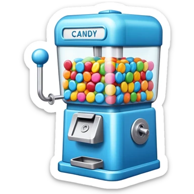 blue Candy machine sticker