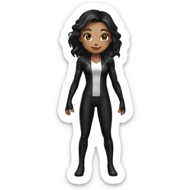 Spider man black suit girl Asia china sticker