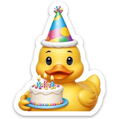 birthday rubberduck sticker