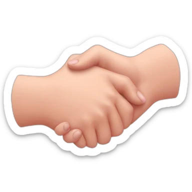Pinky promise interlocking pinky finger sticker