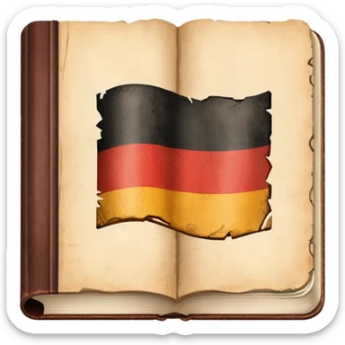 a school textbook with a fragment of Germany on the cover sticker