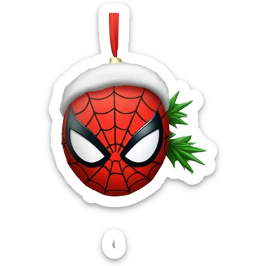 Spiderman Christmas Tree sticker