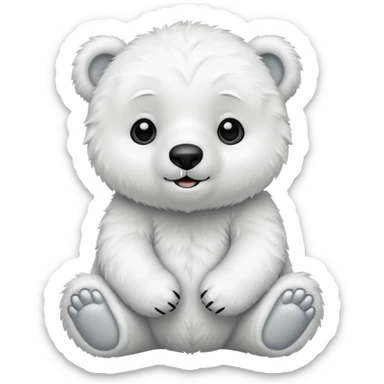 a baby polar bear



















 sticker