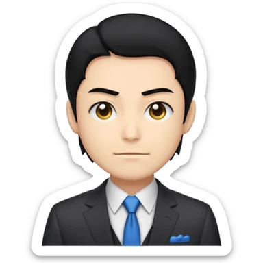 Emoji for ego jinpachi from blue lock sticker