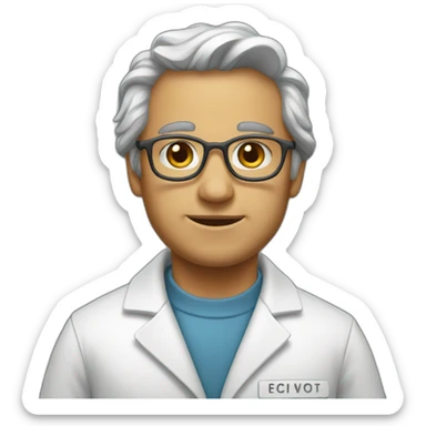 strong, nice, scientist, peace sticker